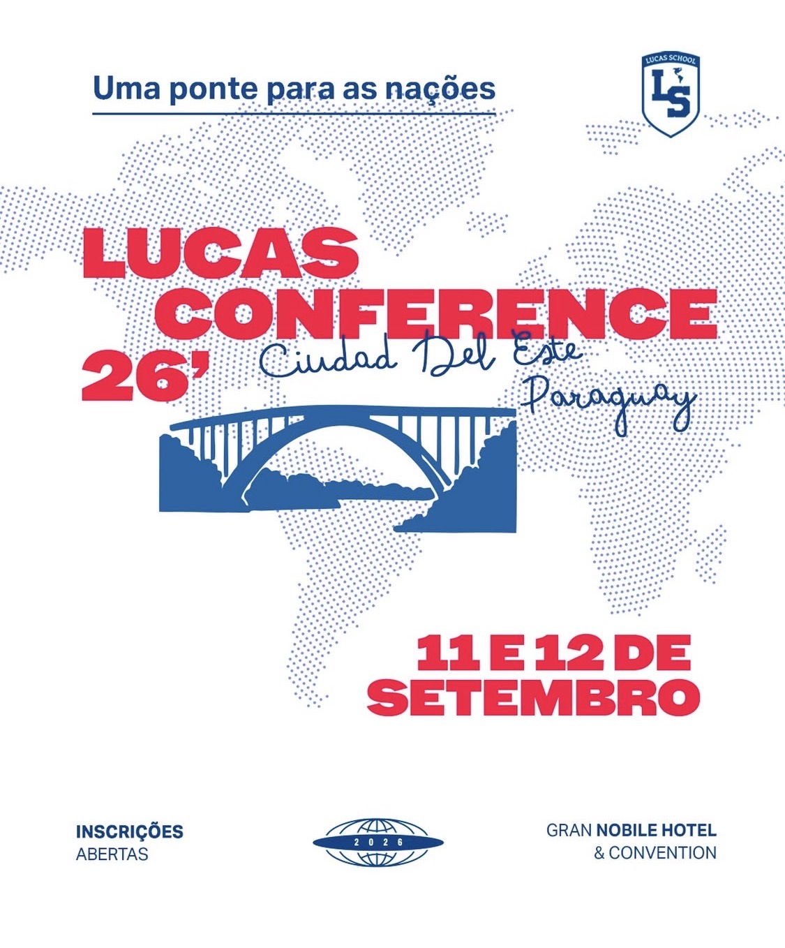 Arte oficial da Lucas Conference 2026